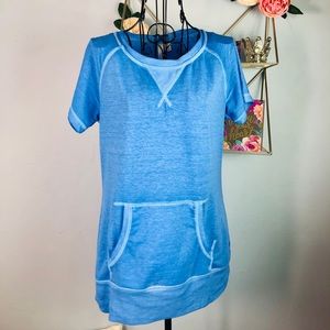 Blue GreenTea Yoga Top